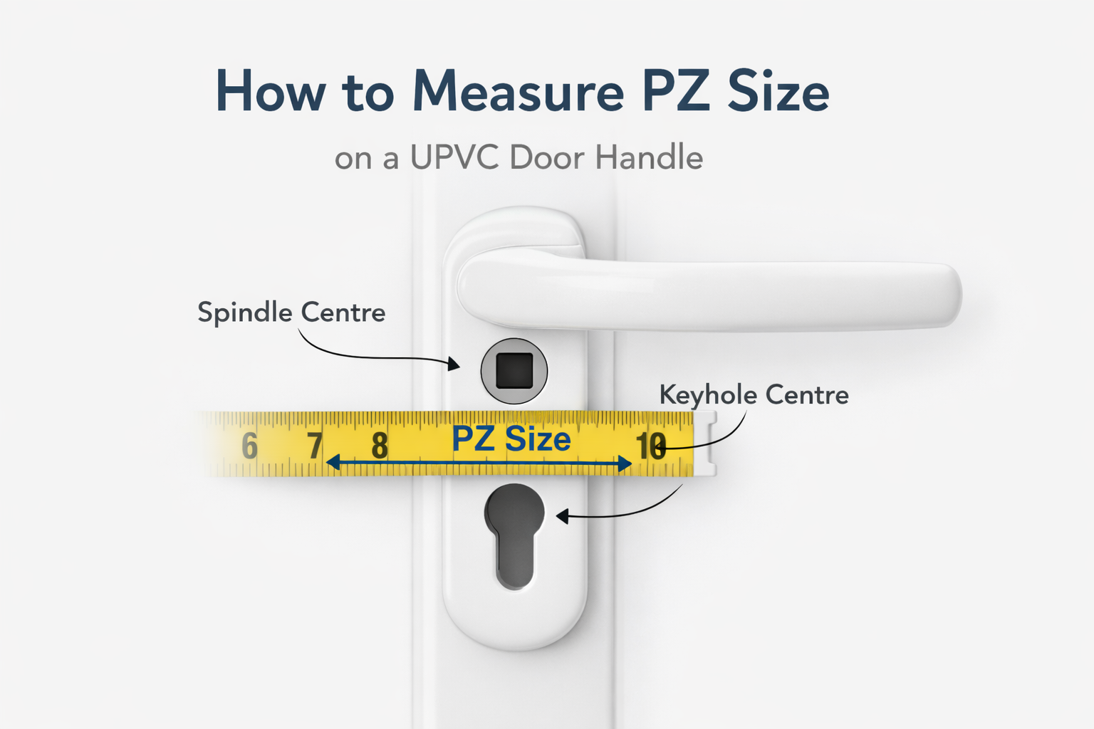 How to Measure PZ Size on a UPVC Door Handle (UK Guide)