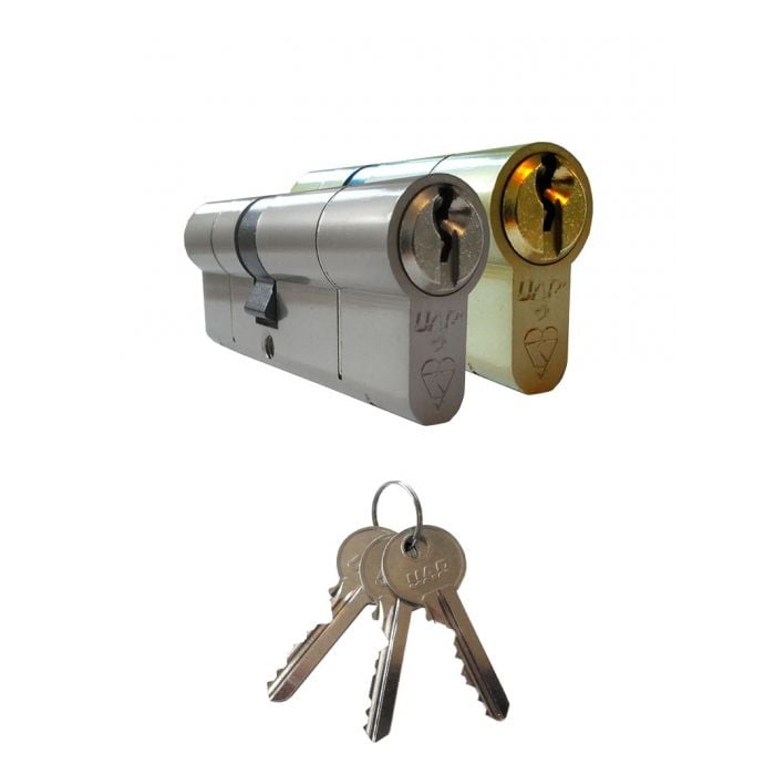 Snap & Fix Anti-Snap Euro Cylinder Door Lock with Keys - High Security uPVC