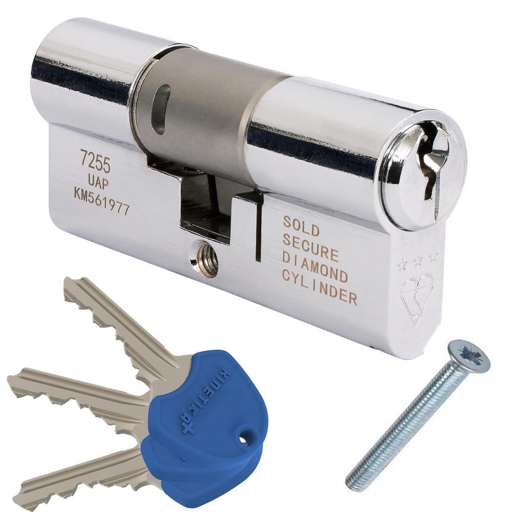 Snap & Fix TS007 3-Star Anti-Snap Euro Cylinder UPVC Door Lock Kitemark Certified