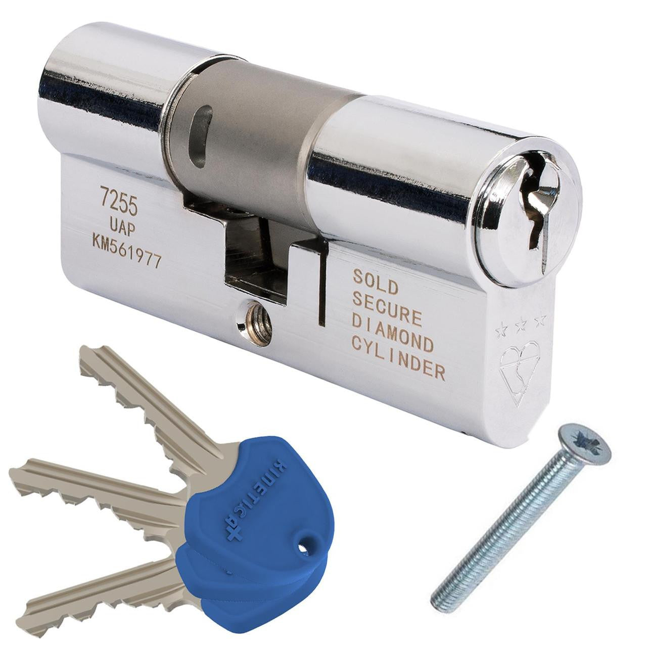 Snap & Fix TS007 3-Star Anti-Snap Euro Cylinder UPVC Door Lock Kitemark Certified
